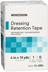 McKesson Dressing Retention Tape Roll 4 in x 10 yds