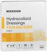 McKesson Hydrocolloid Dressing Film Backing 4"x4" - 10ct