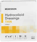 McKesson Hydrocolloid Dressing Thin 4"x4" - 10ct