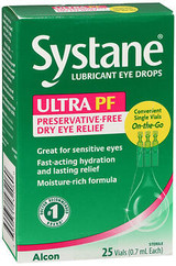 Systane Ultra Lubricant Eye Drops Vials - 25 ct