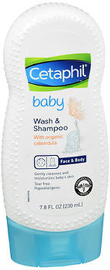 Cetaphil Baby Wash & Shampoo With Organic Calendula - 7.8 oz