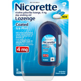 Nicorette 4mg Coated Nicotine Lozenge Stop Smoking Aid - Ice Mint - 20 ct