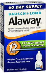 Bausch + Lomb Alaway Antihistamine Eye Drops - 0.34 fl oz