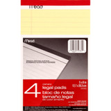 Canary, Wide Ruled Legal Pad, Yellow, 5X8 - 1 Pkg