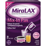 MiraLAX Osmotic Laxative Powder Mix-In Pax - 20 ct