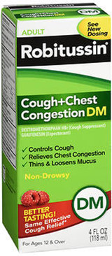 Robitussin Adult Cough + Chest Congestion DM Liquid - 4 oz