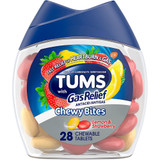 TUMS with Gas Relief Antacid/Antigas Chewy Bites Lemon & Strawberry - 28 each