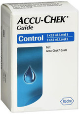 Accu-Chek Guide Control Solutions Level 1 and Level 2  - 2.5 ml each