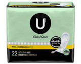 U by Kotex Security Ultra Thin Pads Regular - 8 pks of 22