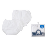 Pull-On Plastic Peva Pants-2 Pack Training - White, 6-9 mo