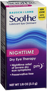 Bausch + Lomb Soothe Lubricant Eye Ointment Night Time  - 0.13 oz
