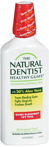 The Natural Dentist Healthy Gums Antigingivitis Mouth Rinse Peppermint Twist - 16.9 oz
