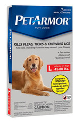 PetArmor Flea & Tick For Dogs - 45-88 lbs, 3 ct