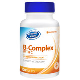 Premier Value B-Complex w/C Vitamin Supplement - Tablet 100 ct