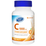 Premier Value C Vitamin Supplement - 1000mg, Tablets 100 ct