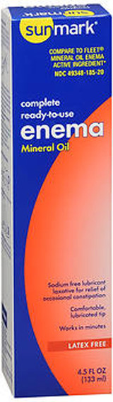 Sunmark Complete Ready-to-Use Enema Mineral Oil, 4.5 oz - 1 ct