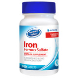 Premier Value Iron Supplement - 65mg, Tablet 100ct