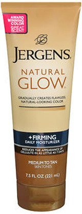 Jergens Natural Glow + Firming Daily Moisturizer Medium to Tan Skin Tones - 7.5 oz