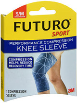 Futuro Sport Performance Compression Knee Sleeve Small/Medium - 1 Sleeve