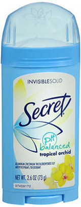 Secret Antiperspirant/Deodorant Invisible Solid Tropical Orchid - 2.6 oz