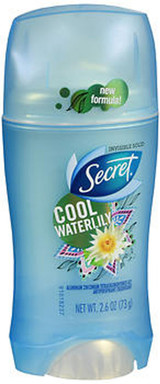 Secret Antiperspirant/Deodorant Invisible Solid Cool Waterlily - 2.6 oz