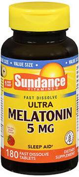 Sundance Ultra Melatonin 5 mg Fast Dissolve - 180 Tablets