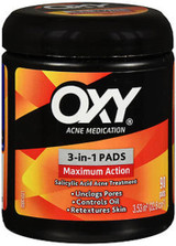 OXY Acne Medication 3-in-1 Pads Maximum Action - 90 ct