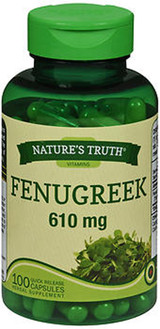 Nature's Truth Fenugreek 610 mg Herbal Supplement - 100 Capsules