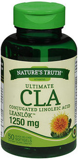 Nature's Truth Ultimate CLA Conjugated Linoleic Acid 1250 mg Dietary Supplement - 50 Quick Release Softgels