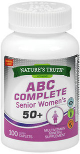 Nature's Truth ABC Complete Senior Women's 50+ - 100 Coated Caplets