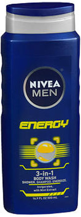 Nivea Men Energy 3-in-1 Body Wash - 16.9 oz