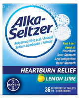 Alka-Seltzer Effervescent Lemon Lime - 36 Tablets