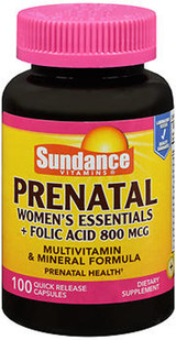 Sundance Prenatal Quick Release - 100 Capsules