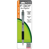 F-301 Retractable Pen, Black, Fine - 1 Pkg