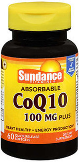Sundance Vitamins CoQ10 100 mg Plus 60 Softgels