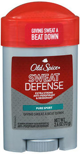 Old Spice Sweat Defense Extra Strong Anti-Perspirant & Deodorant Pure Sport - 2.6 oz