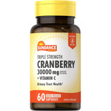 Sundance Vitamins Ultra Triple Strength Cranberry 15,000 mg + Vitamin C - 60 Capsules