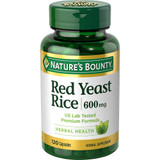 Nature's Bounty Red Yeast Rice 600 mg Herbal Supplement Capsules - 120 ct
