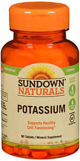 Sundown Naturals Potassium Mineral Supplement Tablets - 90 ct