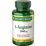 Nature's Bounty L-Arginine 1000 mg Amino Acid Supplement Tablets - 50 ct