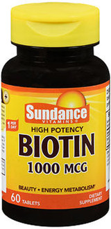 Sundance Biotin 1000 mcg - 60 Tablets