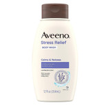Aveeno Active Naturals Stress Relief Body Wash Lavender, Chamomile and Ylang-Ylang Scent - 12 oz