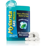 Mylanta Gas Chewable Mini-Tablets Arctic Mint - 50 ct