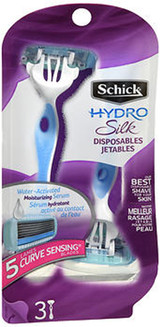 Schick HydroSilk Disposable Razors - 3 Each