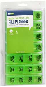 Ezy Dose Four-A-Day Weekly One-Day At-A-Time Medication Organizer Large # 67388 - 1 Each
