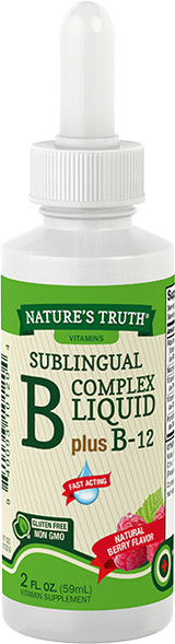 Nature's Truth Sublingual B-12 10,000 mcg Natural Berry Flavor Liquid - 2 oz