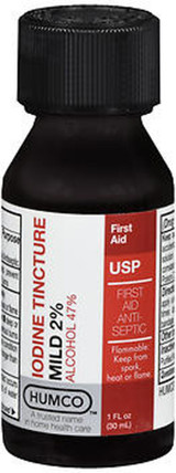 Humco Iodine Tincture Mild 2% Mild USP - 1 oz