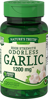 Nature's Truth High Strength Odorless Garlic 1200 mg Quick Release Softgels - 120