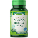 Nature's Truth Standardized Extract Ginkgo Biloba 120 mg Plus Quick Release Capsules - 100 ct