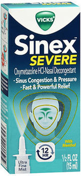 Vicks Sinex Decongestant Nasal Spray Severe - 0.5 oz